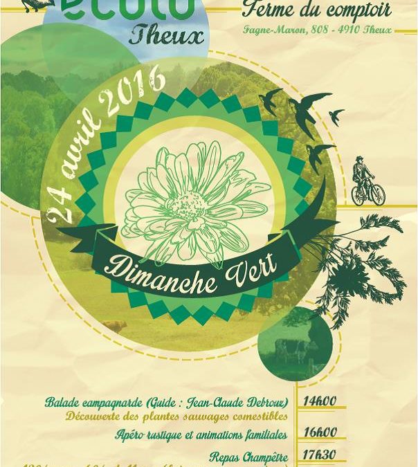 24 AVRIL 2016 – DIMANCHE VERT !